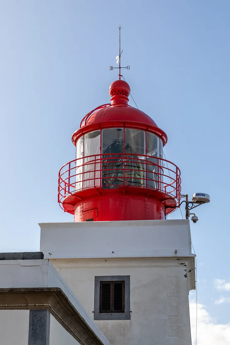 The lighthouse and clifftop at Ponta do Pargo, near the village restaurants